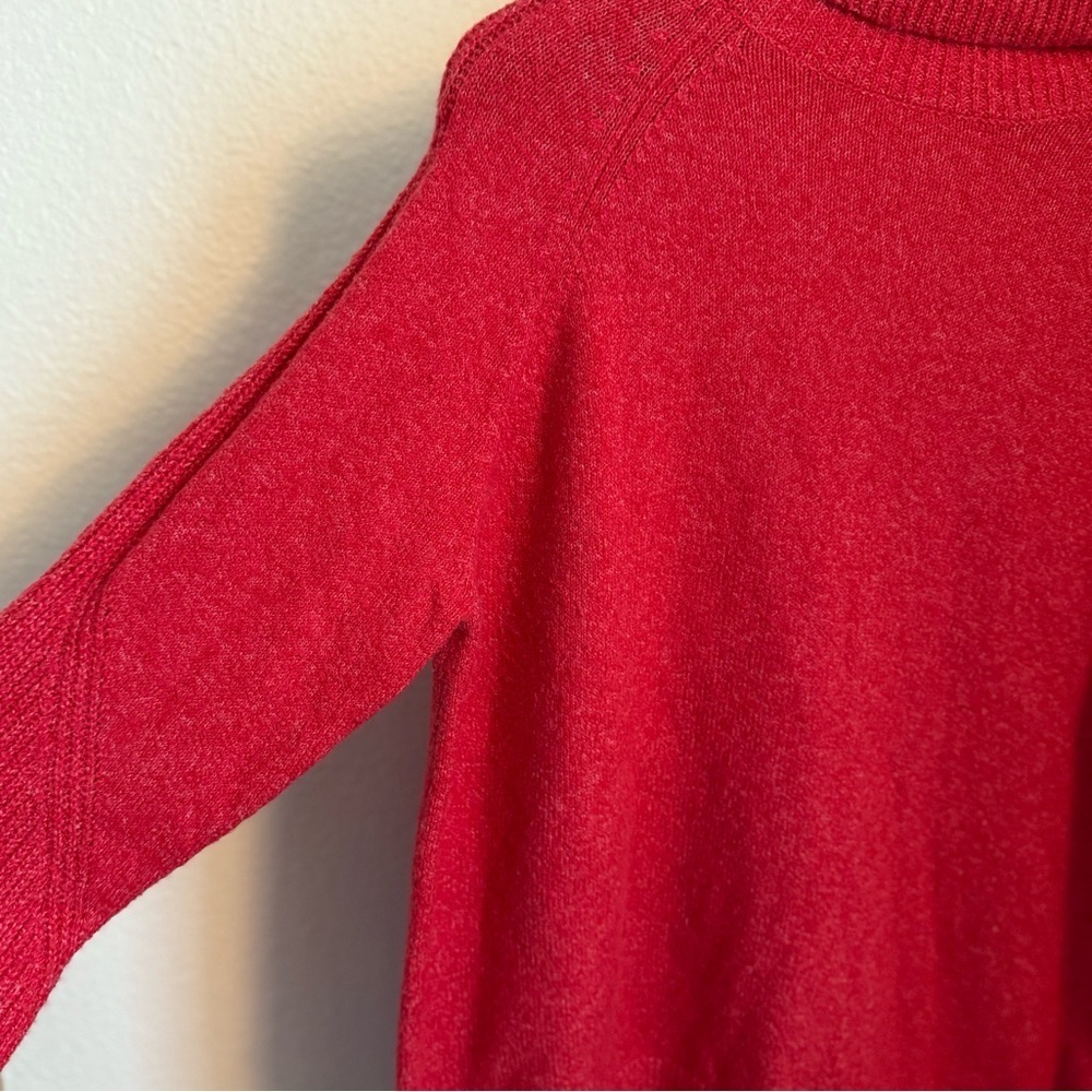 A New Day Red Turtleneck Oversized Fit Cozy Sweater Women’s Size Medium - Picture 4 of 8